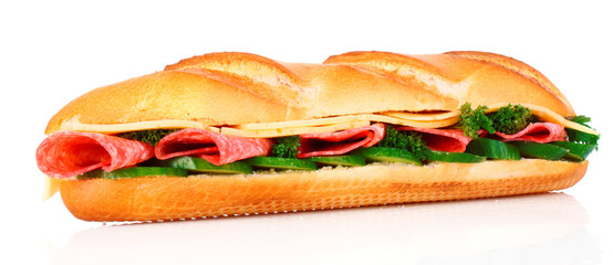 Sandwich isolated on white