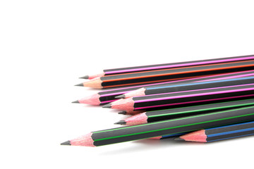 Fototapeta premium close up Pencil isolated on white background