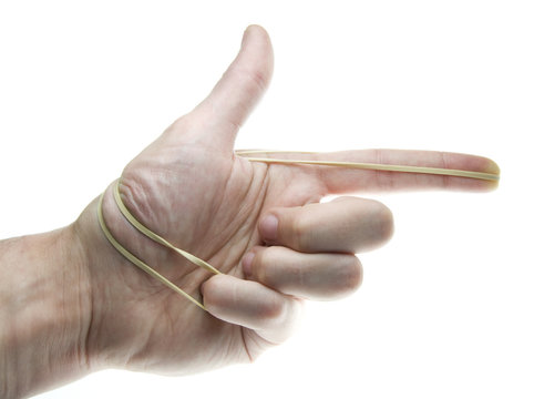 elastic band hand gun Stock Photo Adobe Stock