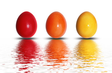 Ostereier bunt bemalt