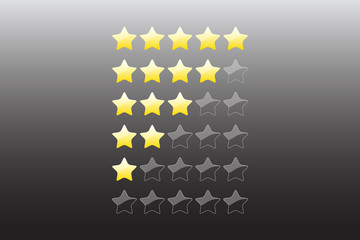 Vector star rating