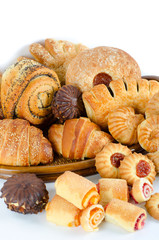 Bakery foodstuffs set