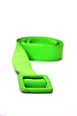 Green belt isolated on white