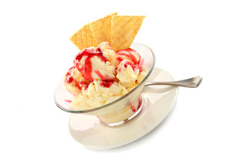 Ice Cream With Topping