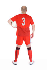 Footbalplayer l with the ball