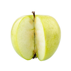 Sliced green apple