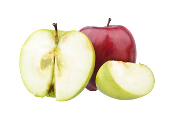 Red and green apples