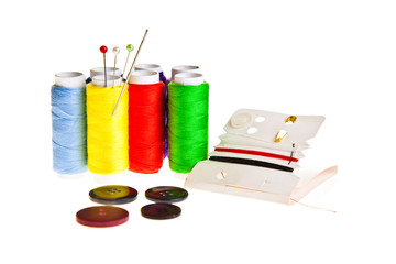 Colorful sewing threads