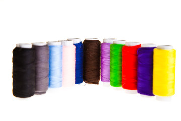 Colorful sewing threads