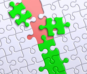Solution-Puzzle rot-grün