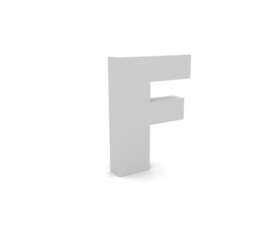3d Alphabet F