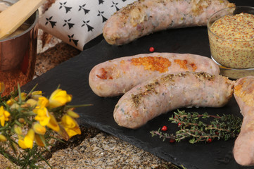 andouillettes sur ardoise
