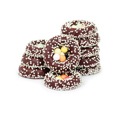 Sweets for Easter isolated on white