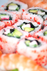 Sushi - traditional Japanese food.
