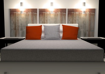Modern interior design of  bedroom