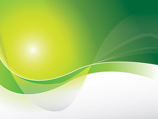 Hintergrund dynamische Wellen - grün