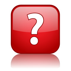 QUESTION MARK Web Button (help faqs questions and answers icon)