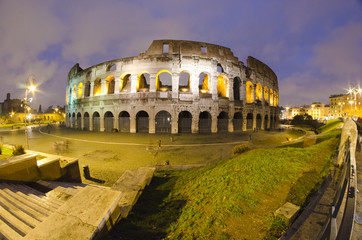 Naklejka premium Colosseum at Night, Rome