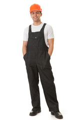 portrait of a worker looks east