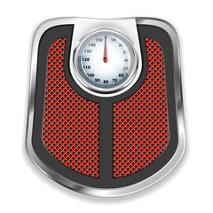 Bathroom scale. Vector illustration.