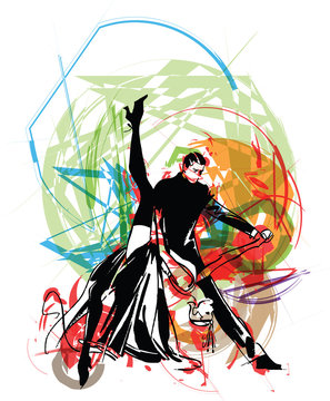 illustration of dancers.