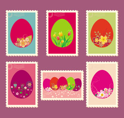 Easter postage stamps