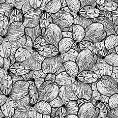 seamless monochrome pattern with alstremerias (peruan lilies)