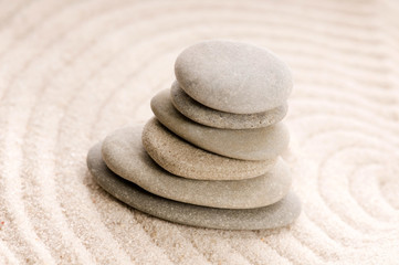 Fototapeta na wymiar Zen. Stone and sand