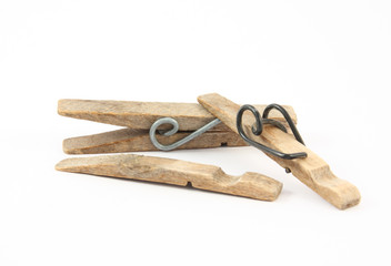 Broken clothespin