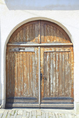 wooden entrance