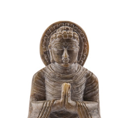Budha stone sculpture meditation