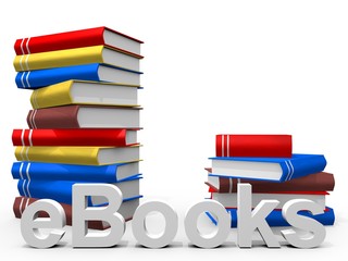 real Books with the word ebook
