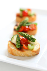 Grilled Vegetable Bruschetta