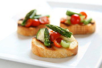 Grilled Vegetable Bruschetta