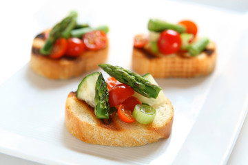 Grilled Vegetable Bruschetta