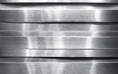 Fotobehang Metaal Glanzende metalen strips