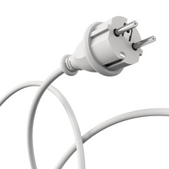 Gray power plug - dynamic