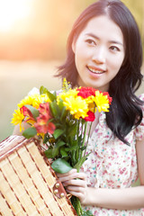 Fototapeta premium Beautiful asian woman