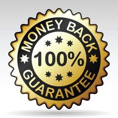money back label, vector EPS version 8