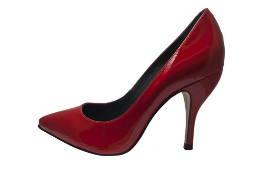 Zapato rojo de charol