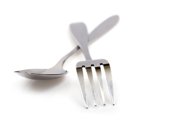 kitchen fork and spoon