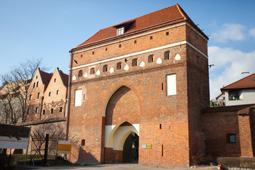 Gateway-monument in Torun,Poland - obrazy, fototapety, plakaty