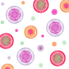 Abstact old pattern with balls