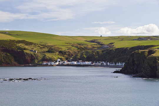 Pennan Village Under the Cliffs