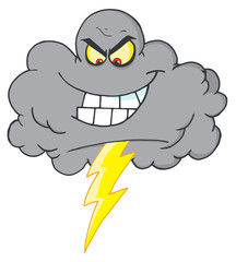 Storm Cloud With Thunderbolt