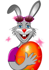 osterhase,schmetterlinge