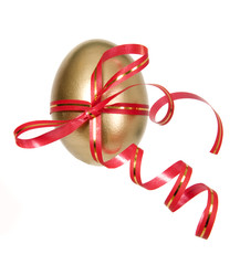 Golden egg for present