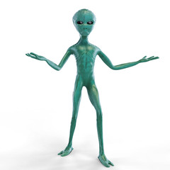 Alien spread his hands