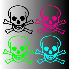 skulls vector