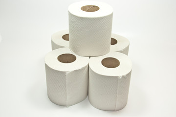 Stack of toiletpaper